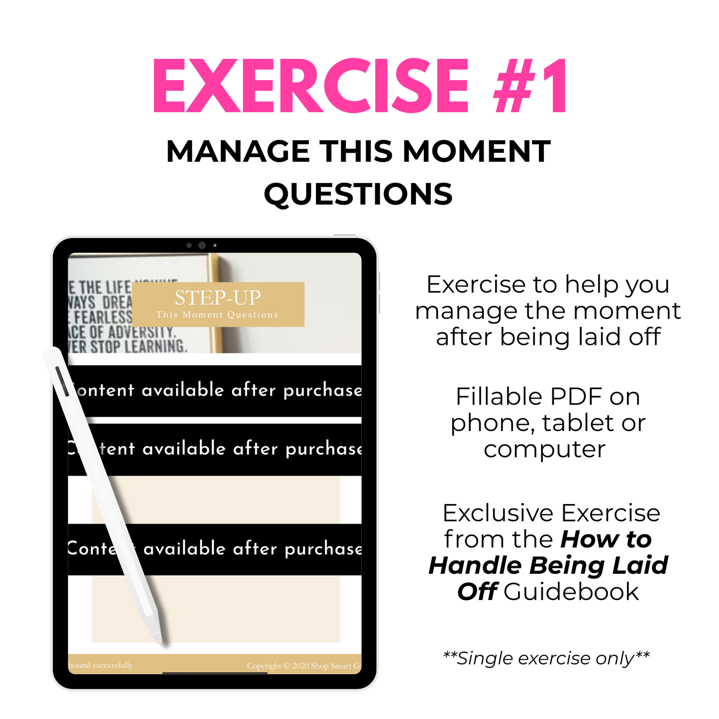 How to Handle Being Laid Off or Let Go - STEP UP Guidebook + Exercise