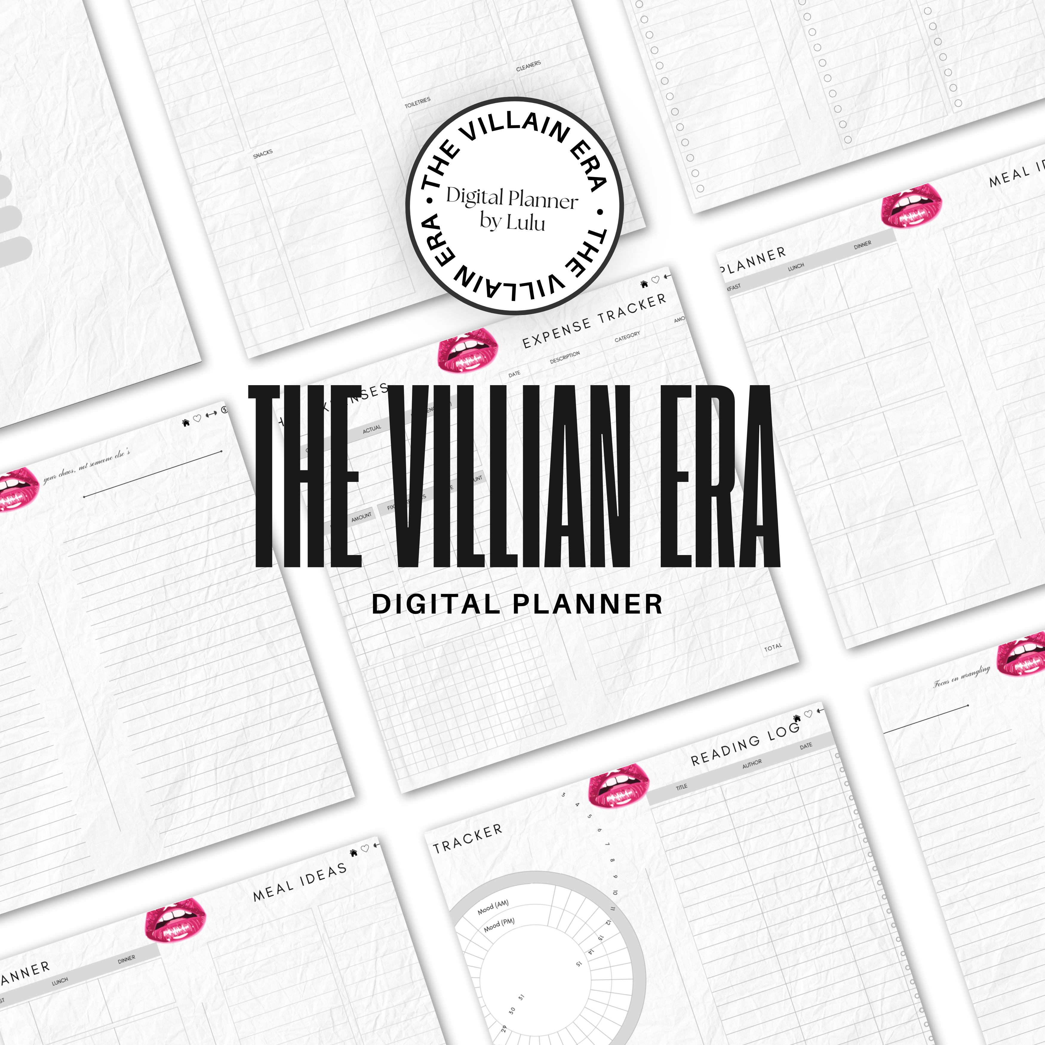 The Villain Era Digital Planner (UNDATED) by Lulu